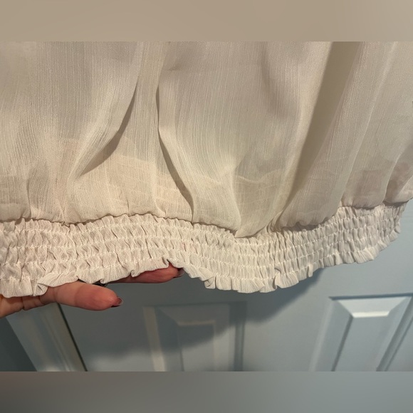 Sheer Top with Ruffle. - Picture 5 of 5